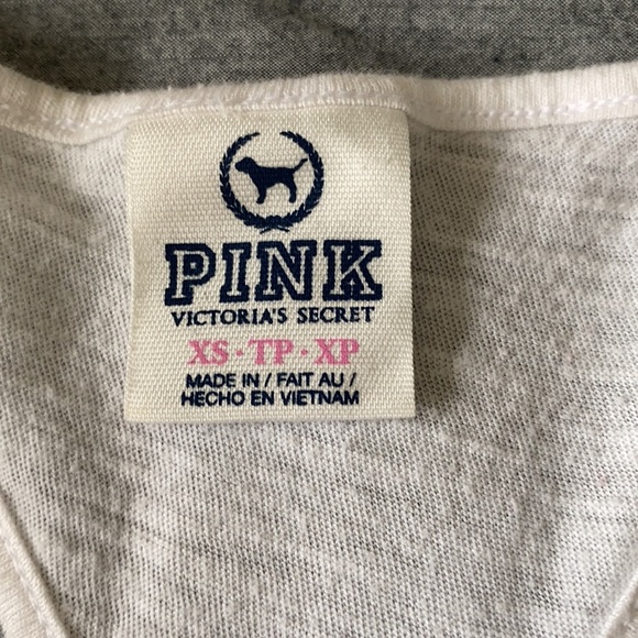 Pink racer back white shirt - Picture 2 of 3